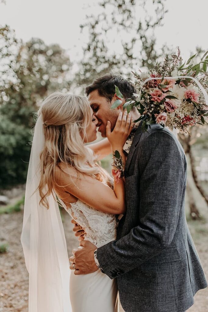 Wedding under the Olive Trees Sea Bride and Sun