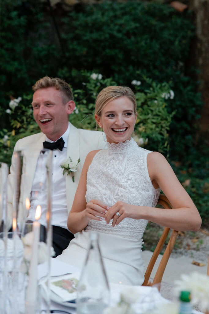 bride-and-groom-listening-to-speech-wedding-in-provence-galinier-de-lourmarin-sea-bride-and-sun
